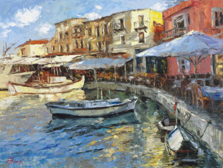 Buy “Morning Port” – Limited Edition Giclée on Canvas of a Side Market