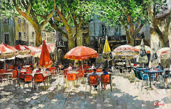 Buy “The Café In Arles” – Limited Edition Giclée on Canvas of an Outdoor Cafe