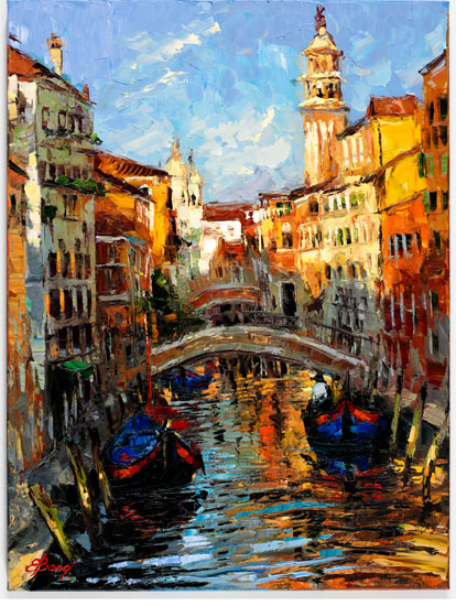 Buy “Color of Venice” – Limited Edition Giclée on Canvas of the Venice Sunset