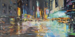 Buy “NY Panorama” – Limited Edition Giclée on Canvas City Lights