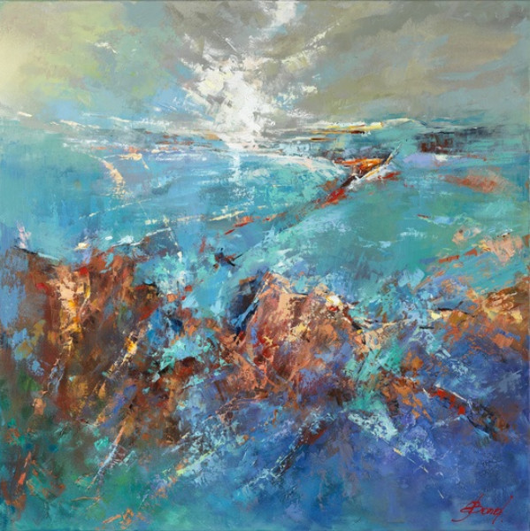 Buy "Fury On The Waves" - Limited Edition Giclée on Canvas of Ferocious Sea Waves